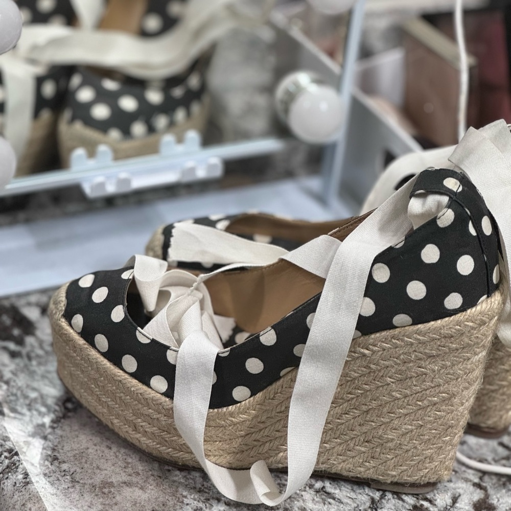 Christian Louboutin Polka Dot Wedges